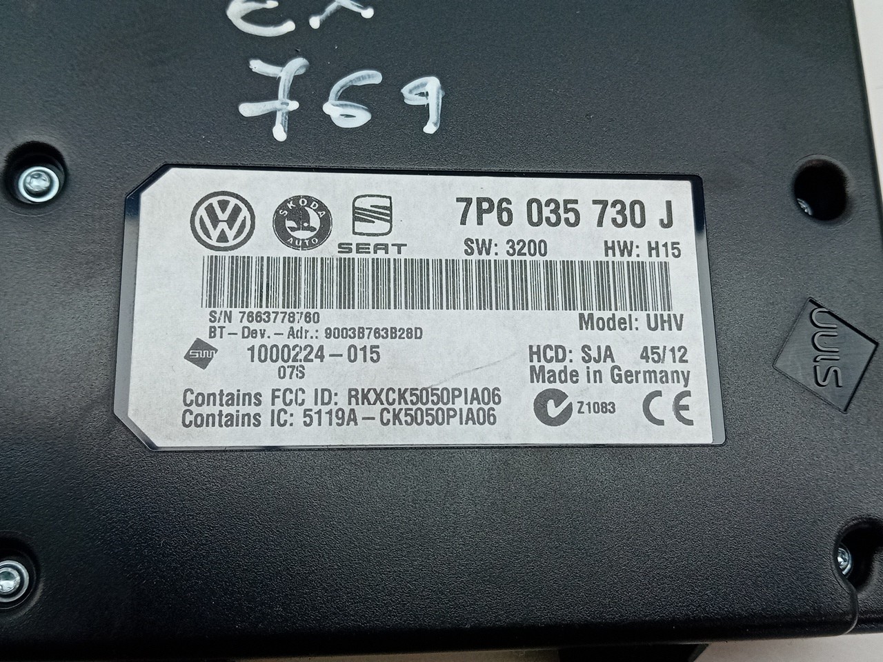 Módulo bluetooth VOLKSWAGEN Passat Variant (365) Imagem-3