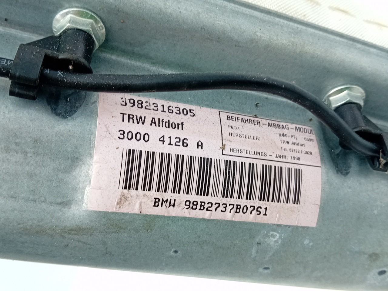 Airbag passageiro BMW 5 (E39) Imagem-3