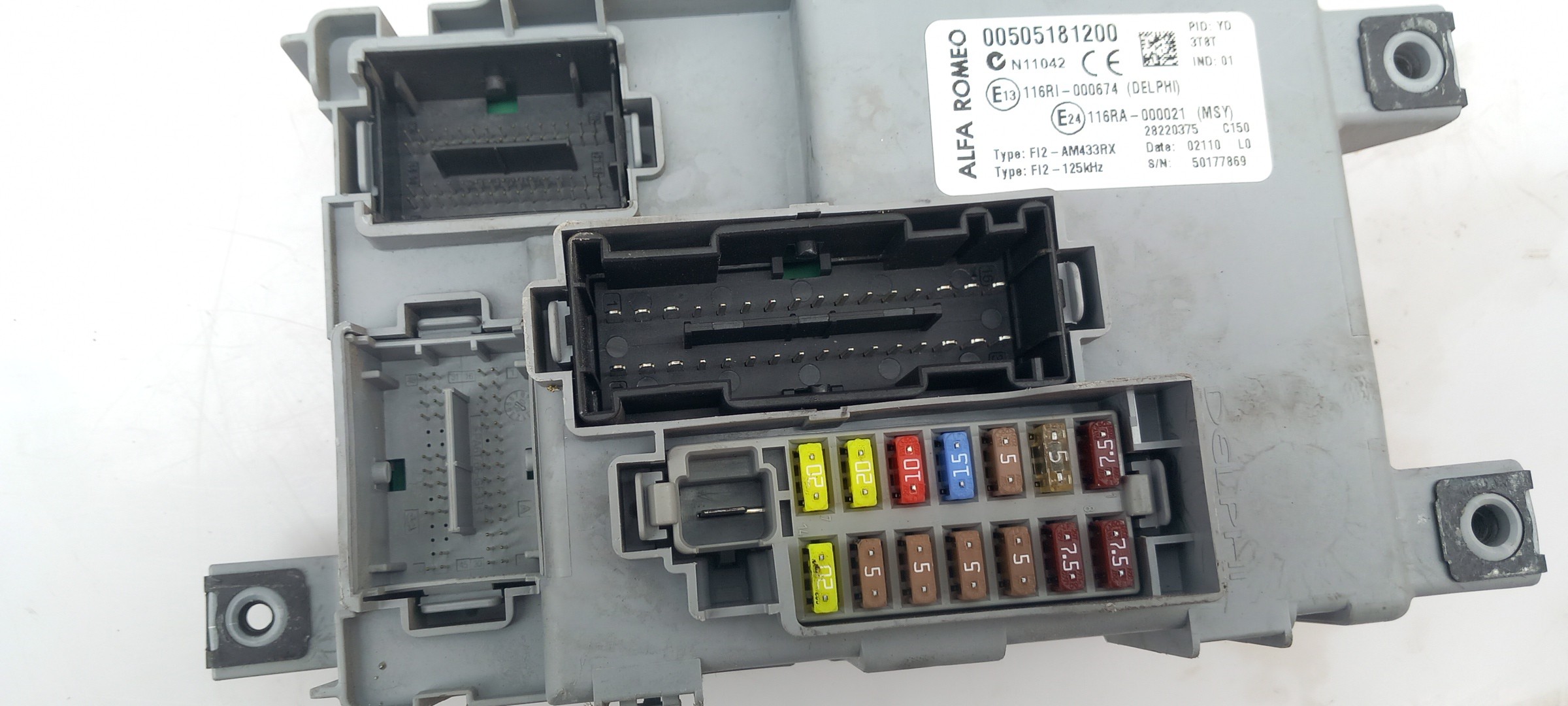 Caixa fusíveis / SAM / BSI ALFA ROMEO Mito (955_) Imagem-2
