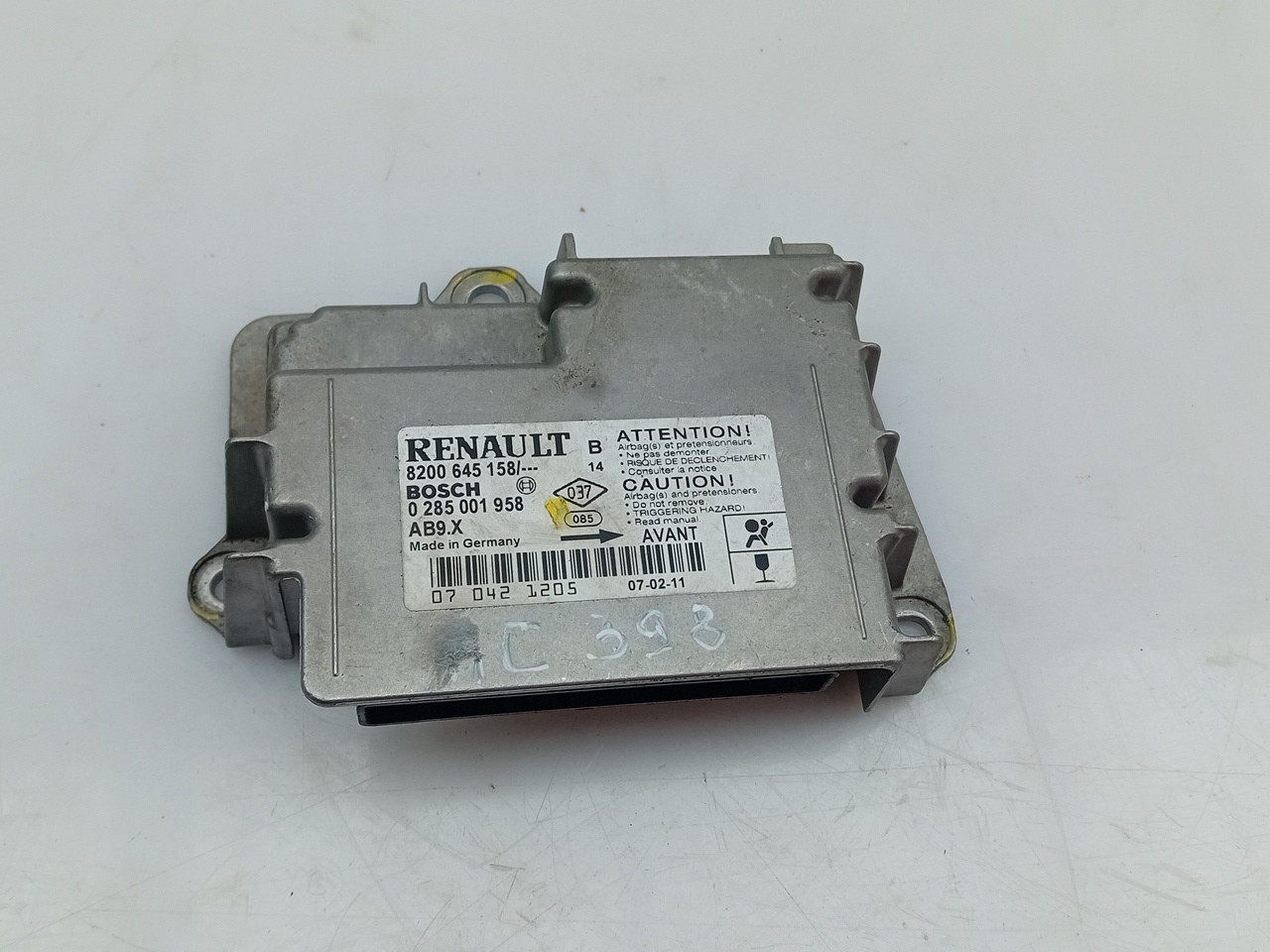 Centralina airbag RENAULT Clio III (BR0/1, CR0/1) Imagem-1