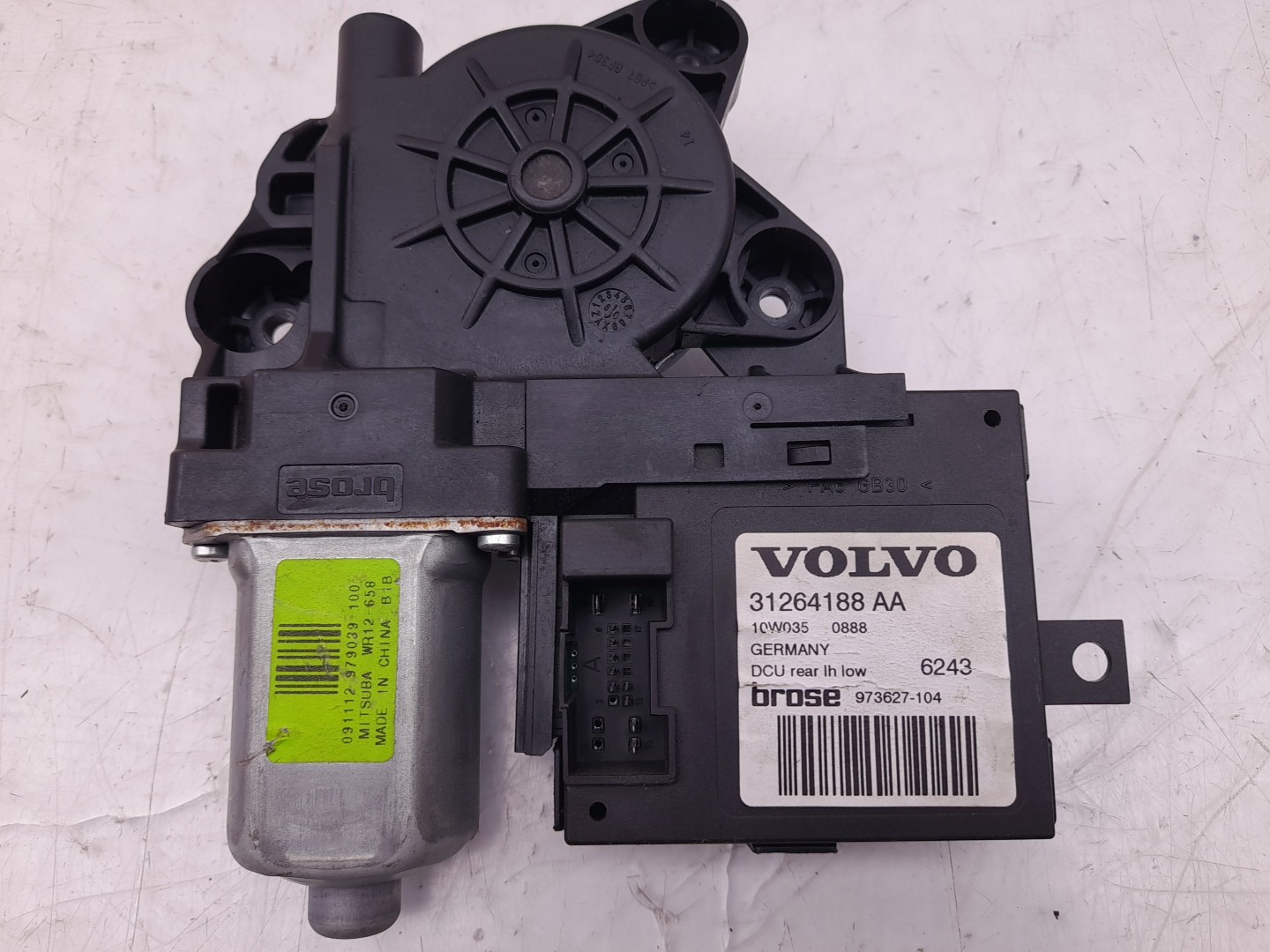 Right Rear  Door Window Regulator Motor VOLVO V50 (MW) Imagem-1