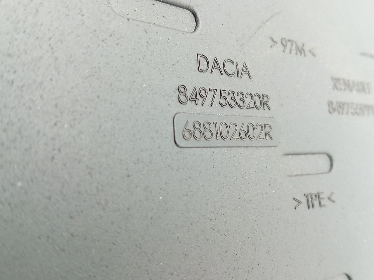 Cobertura inferior/ tapete / alcatifa da mala DACIA Sandero III Imagem-2