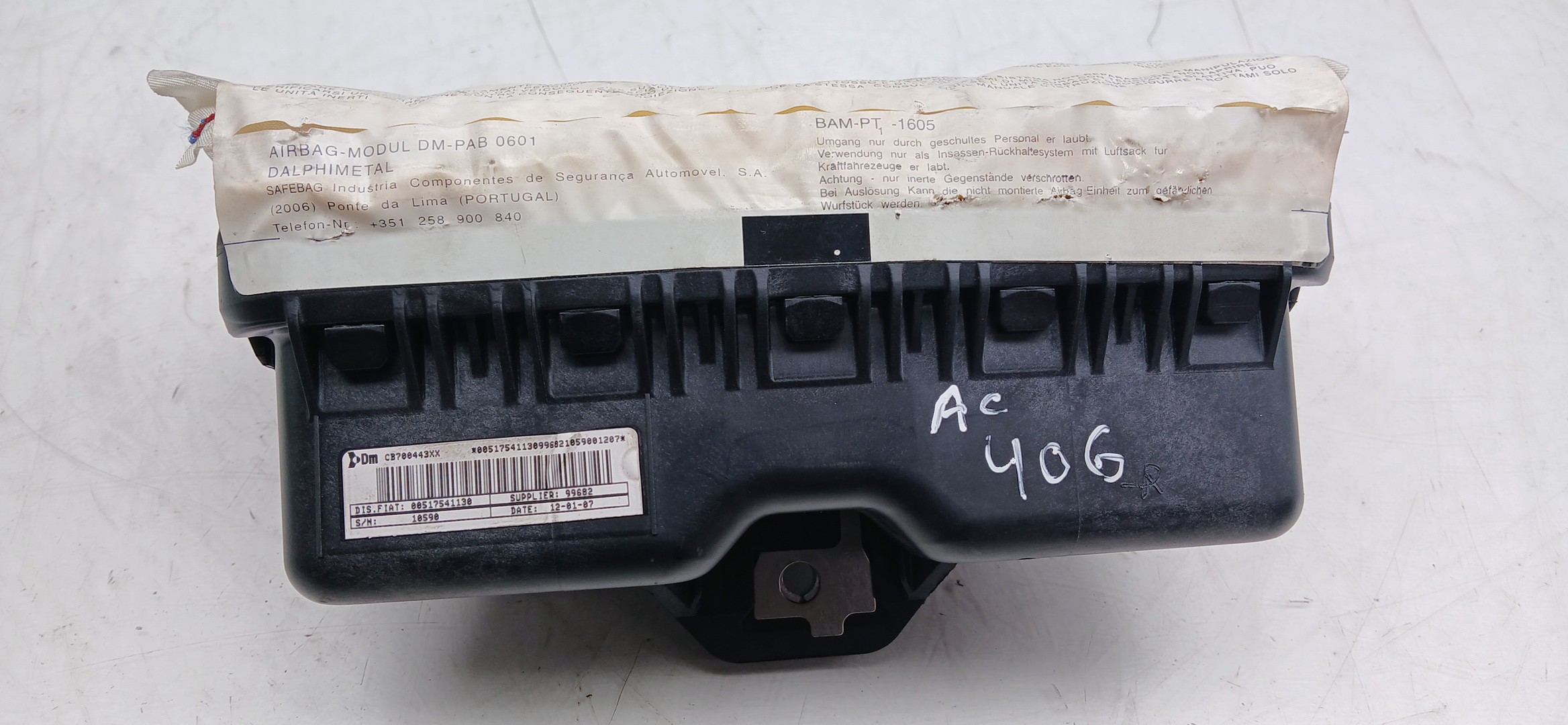 Airbag del pasajero FIAT Grande Punto (199_) Imagem-1