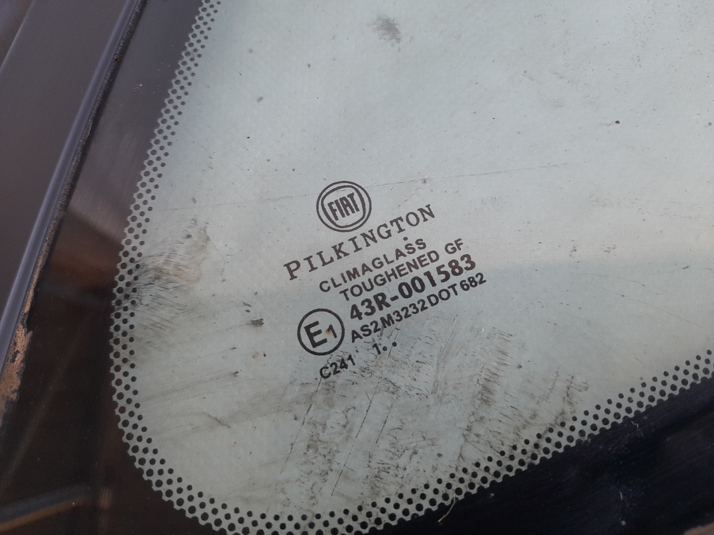 Right rear quarter glass FIAT 500 (312_) Imagem-3