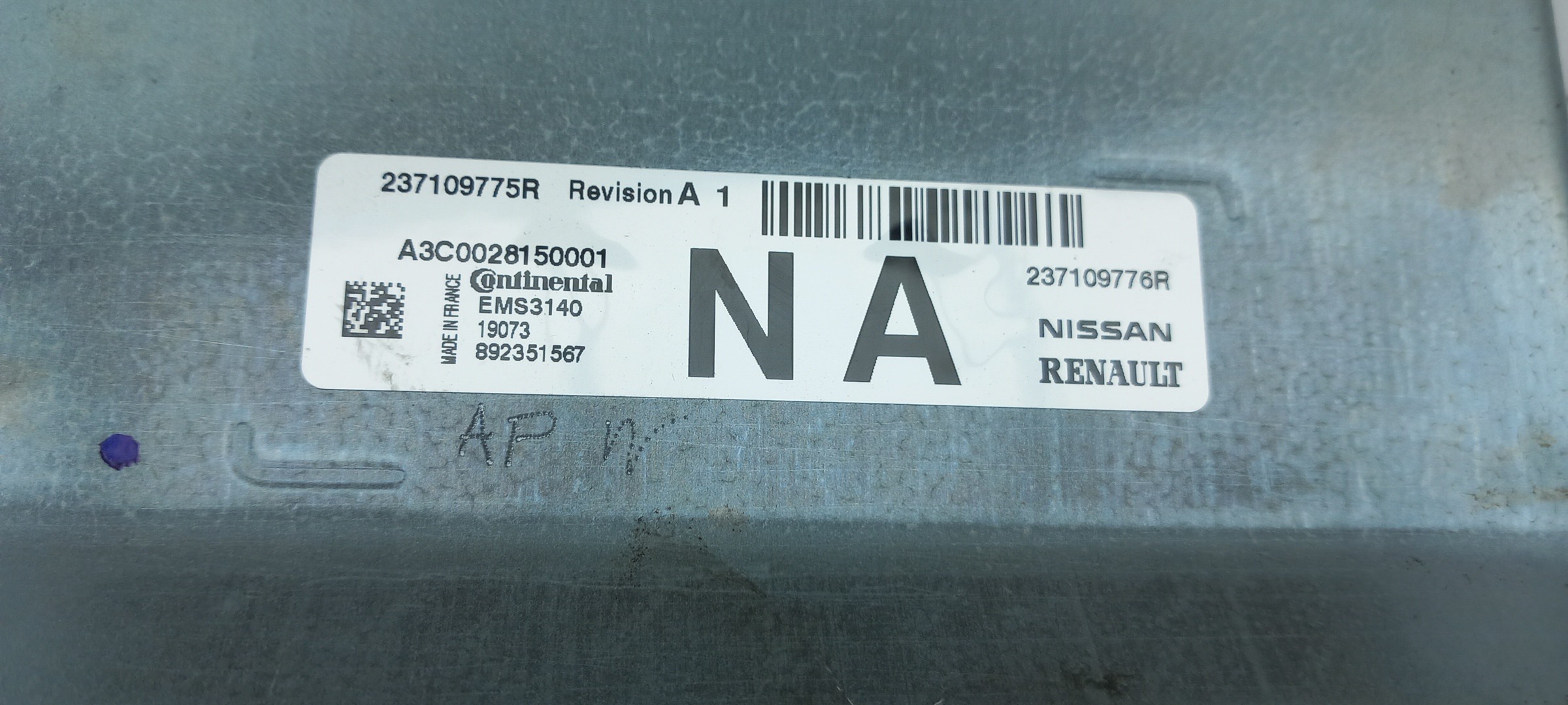 Engine control unit / ECU RENAULT Twingo III (BCM_) Imagem-3