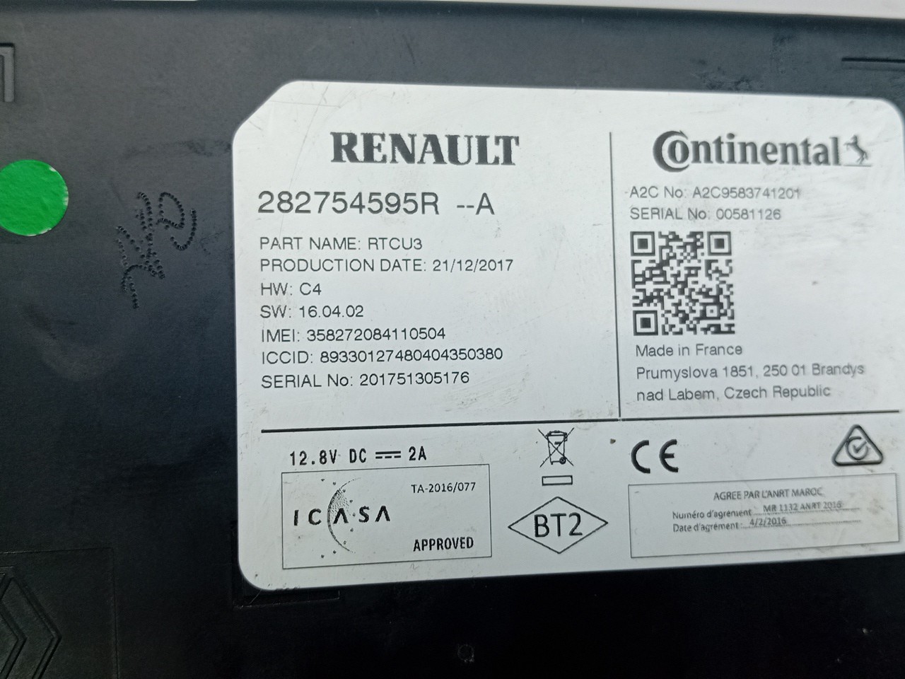Module générique RENAULT Twingo III (BCM_) Imagem-3