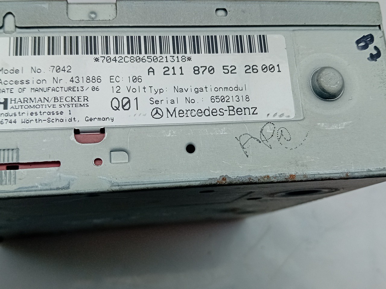 CD reader / box MERCEDES-BENZ CLS (C219) Imagem-3