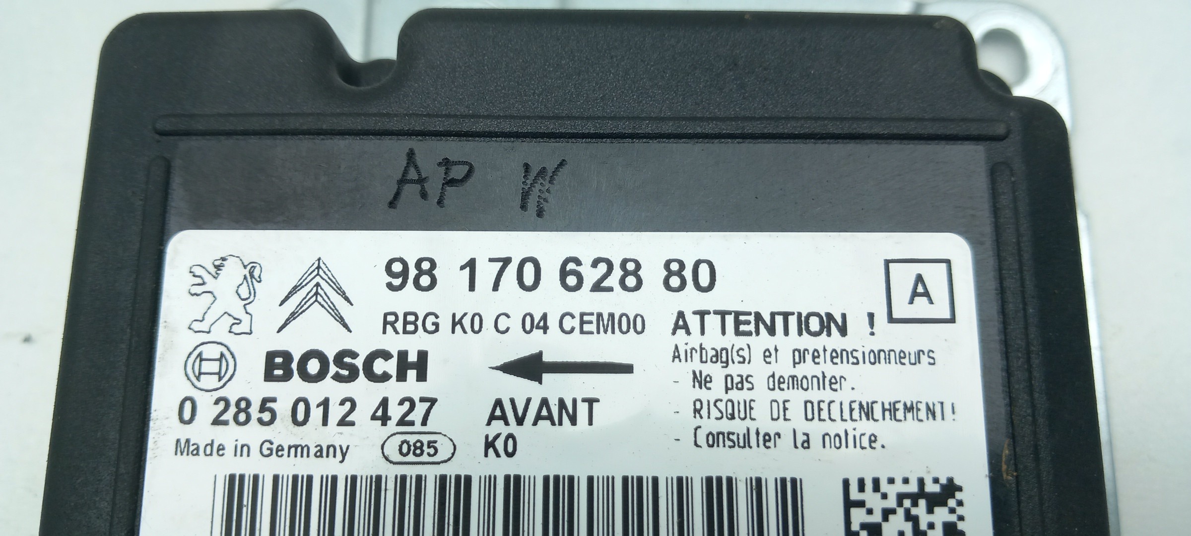 Centralina airbag PEUGEOT Expert Imagem-3