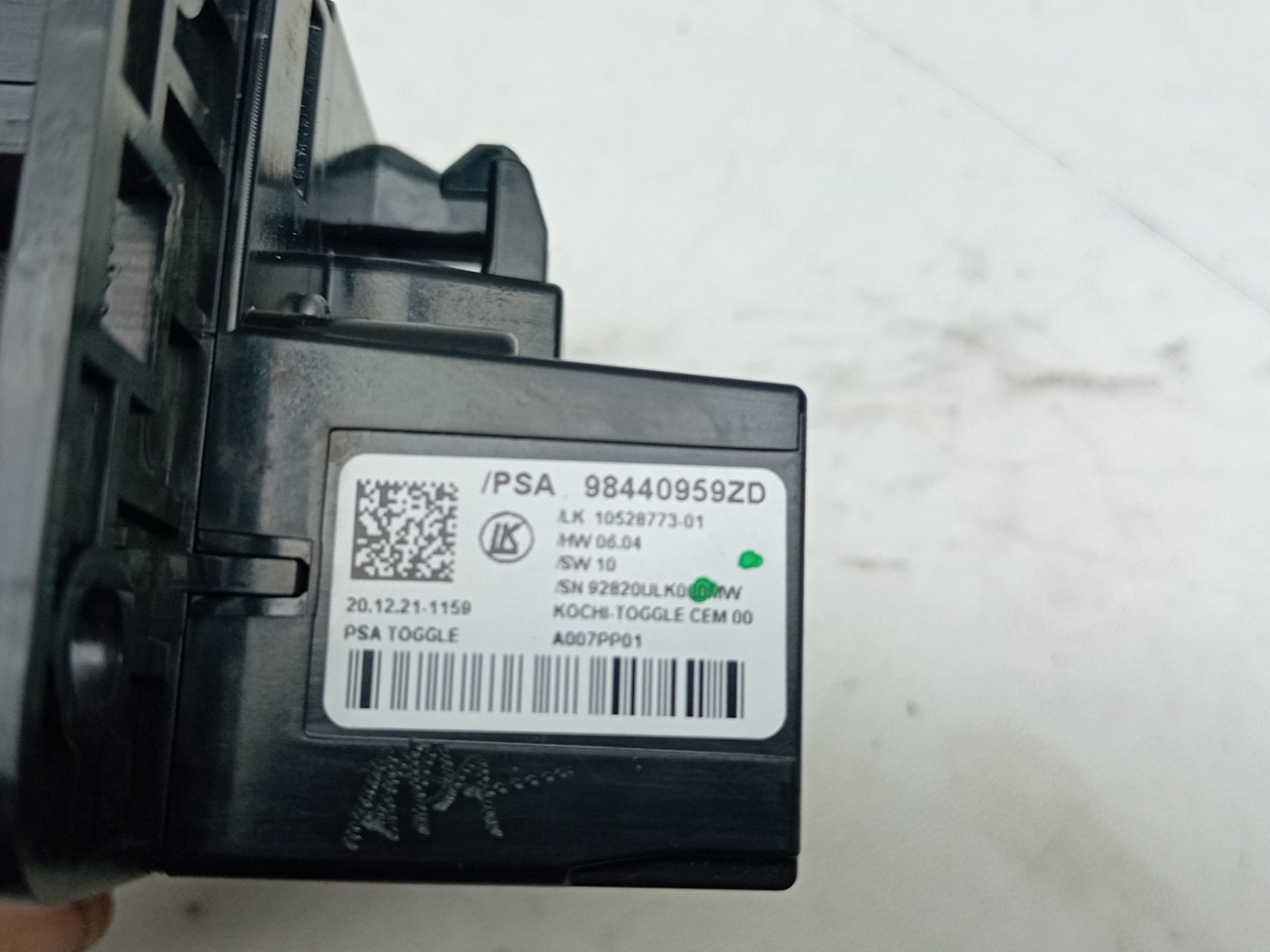 Selector de caja de cambios CITROËN C4 III Imagem-2