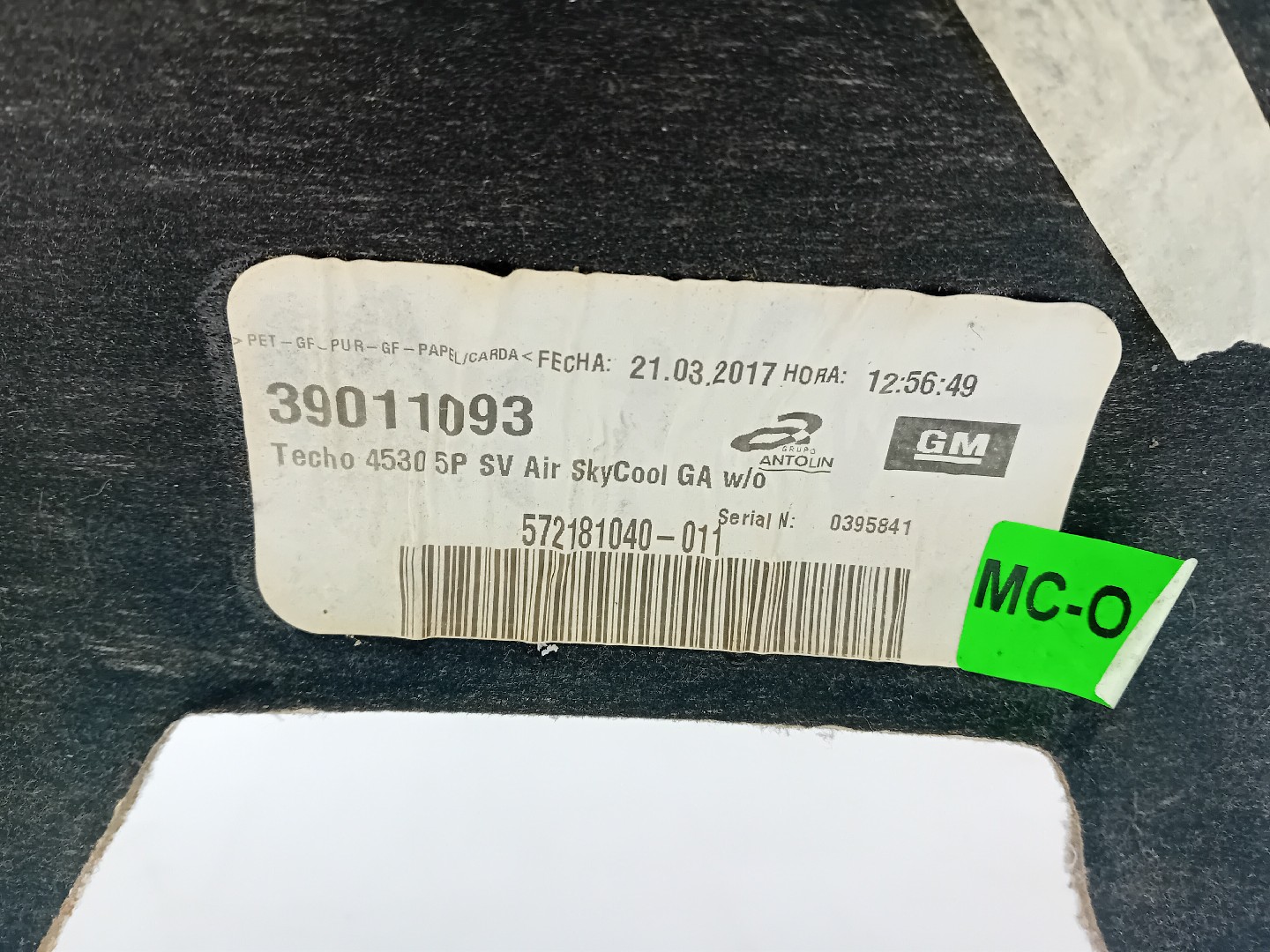 Forra de tejadilho OPEL Corsa E Imagem-2