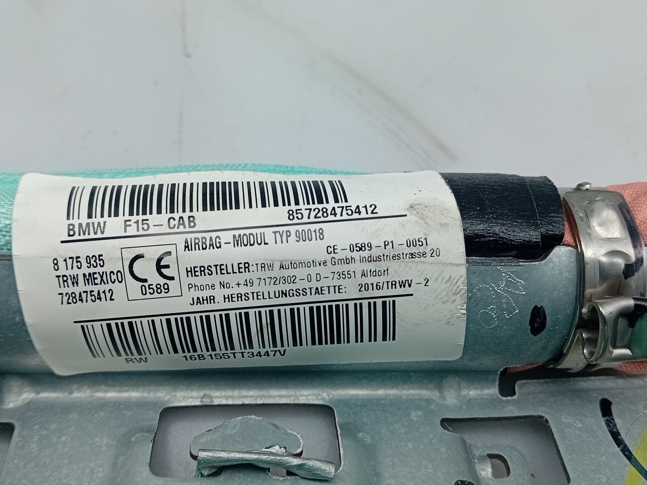 Airbag Rideau Droite BMW X5 (F15, F85) Imagem-2