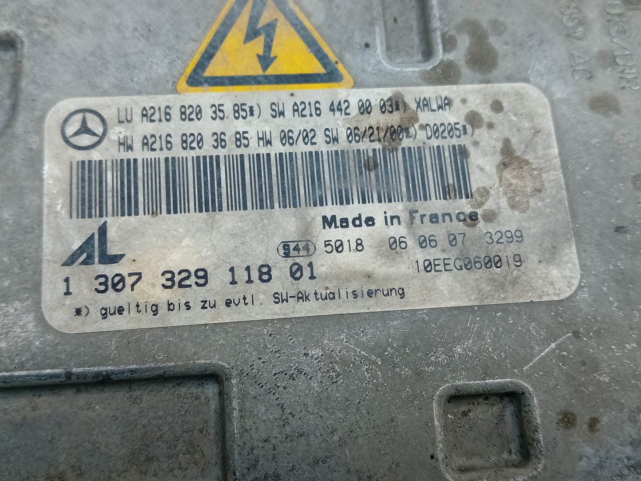 Lighting control unit / Lights ECU MERCEDES-BENZ Classe S (W221) Imagem-3