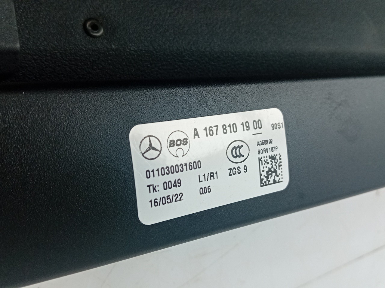 Rear Parcel shelf / trunk cover MERCEDES-BENZ GLE (V167) Imagem-5