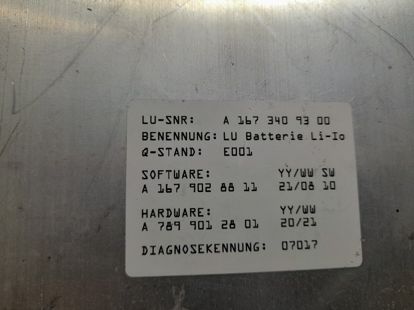 Battery MERCEDES-BENZ GLE (V167) Imagem-4