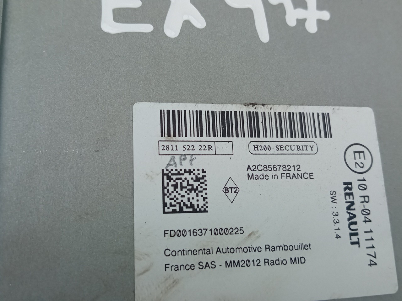 Autoradio RENAULT Zoe (BFM_) Imagem-2
