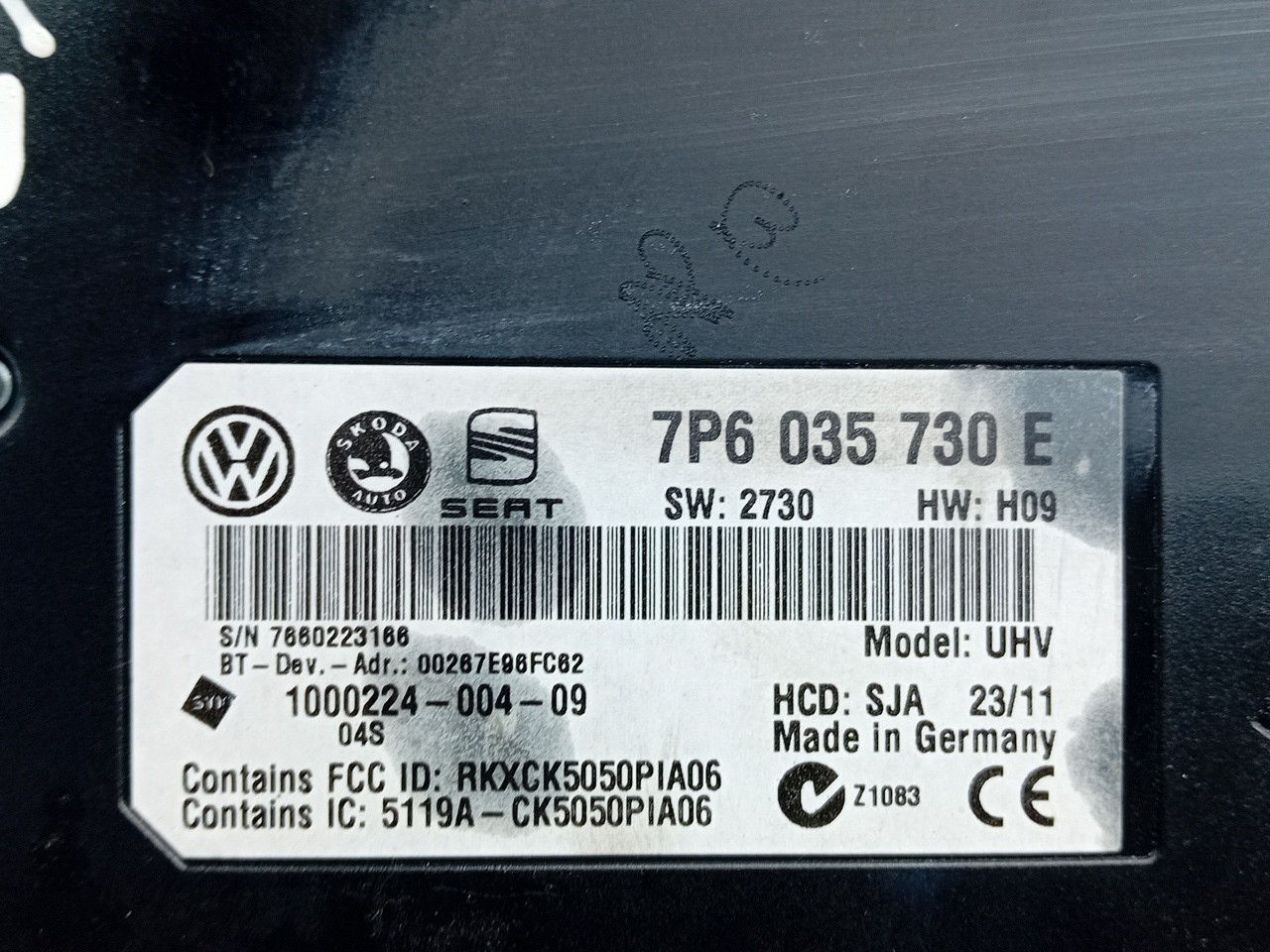 Módulo bluetooth SEAT Ibiza IV SportCoupe (6J1, 6P5) Imagem-3