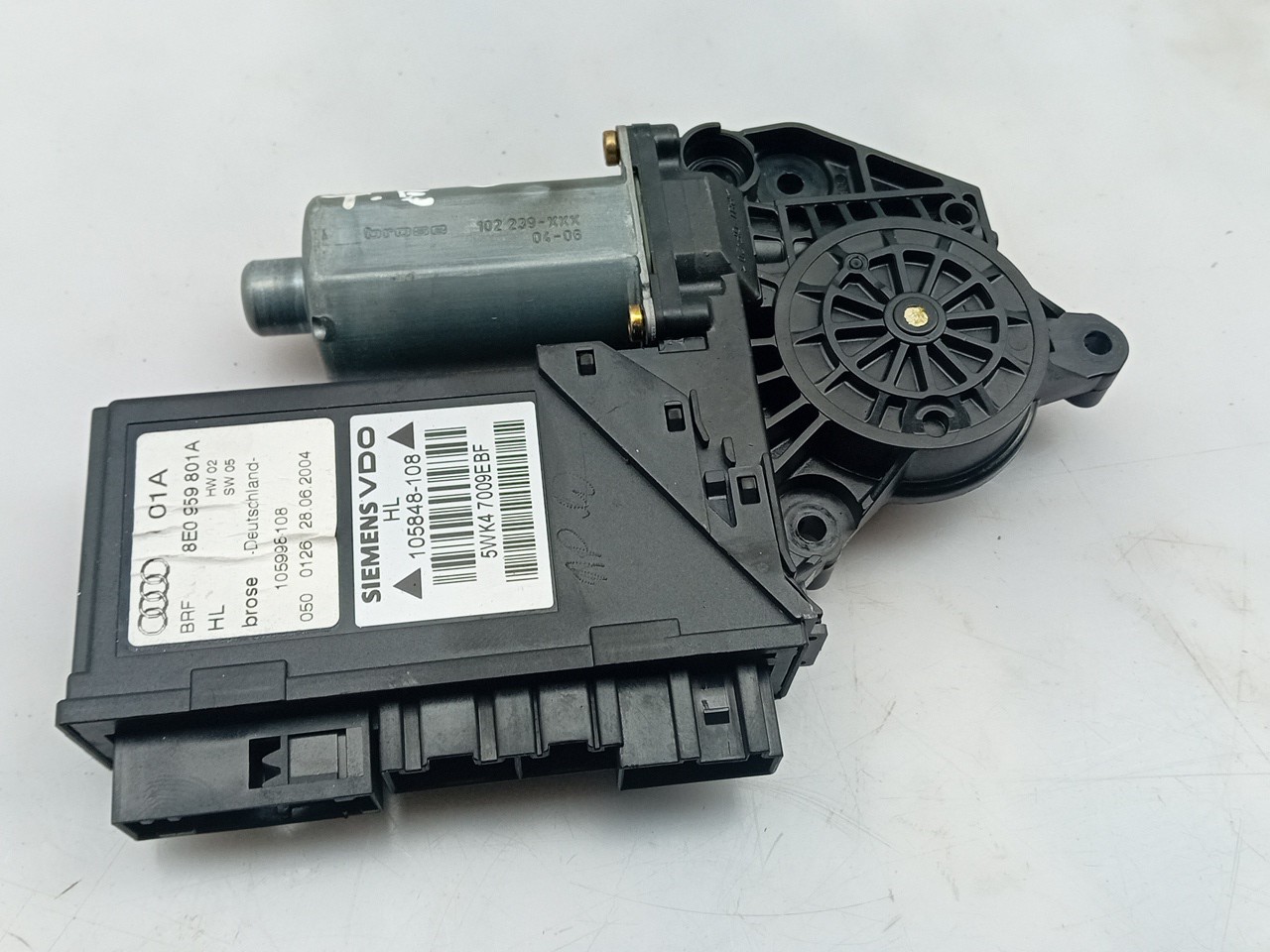 Motor Elevalunas Trasero Derecho AUDI A4 (8E2, B6) Imagem-1