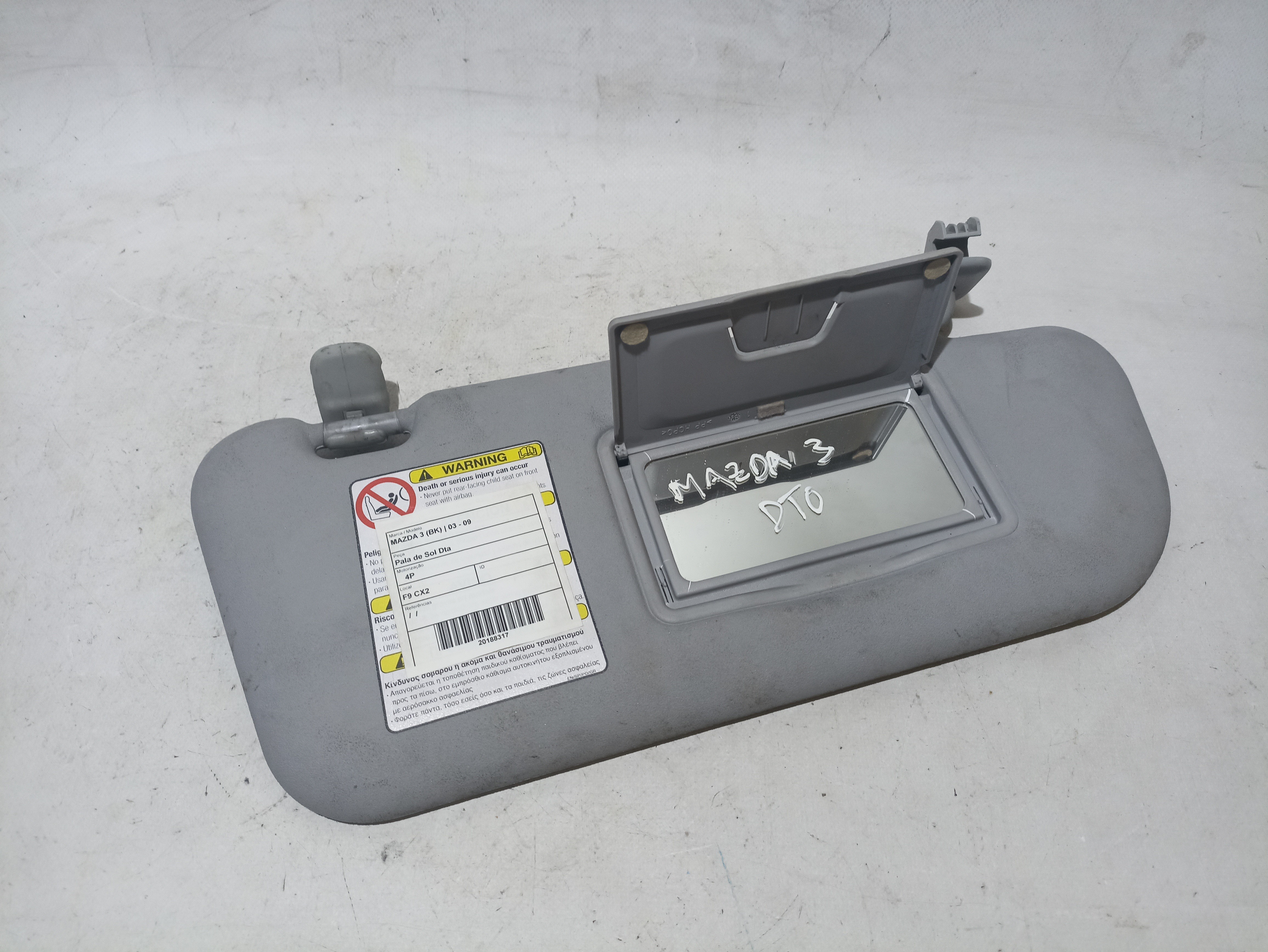 Pare-soleil  Droite MAZDA 3 (BK) Imagem-1