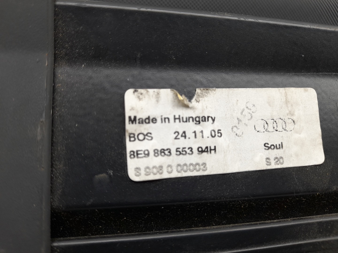 Rear Parcel shelf / trunk cover AUDI A4 Avant (8ED, B7) Imagem-2