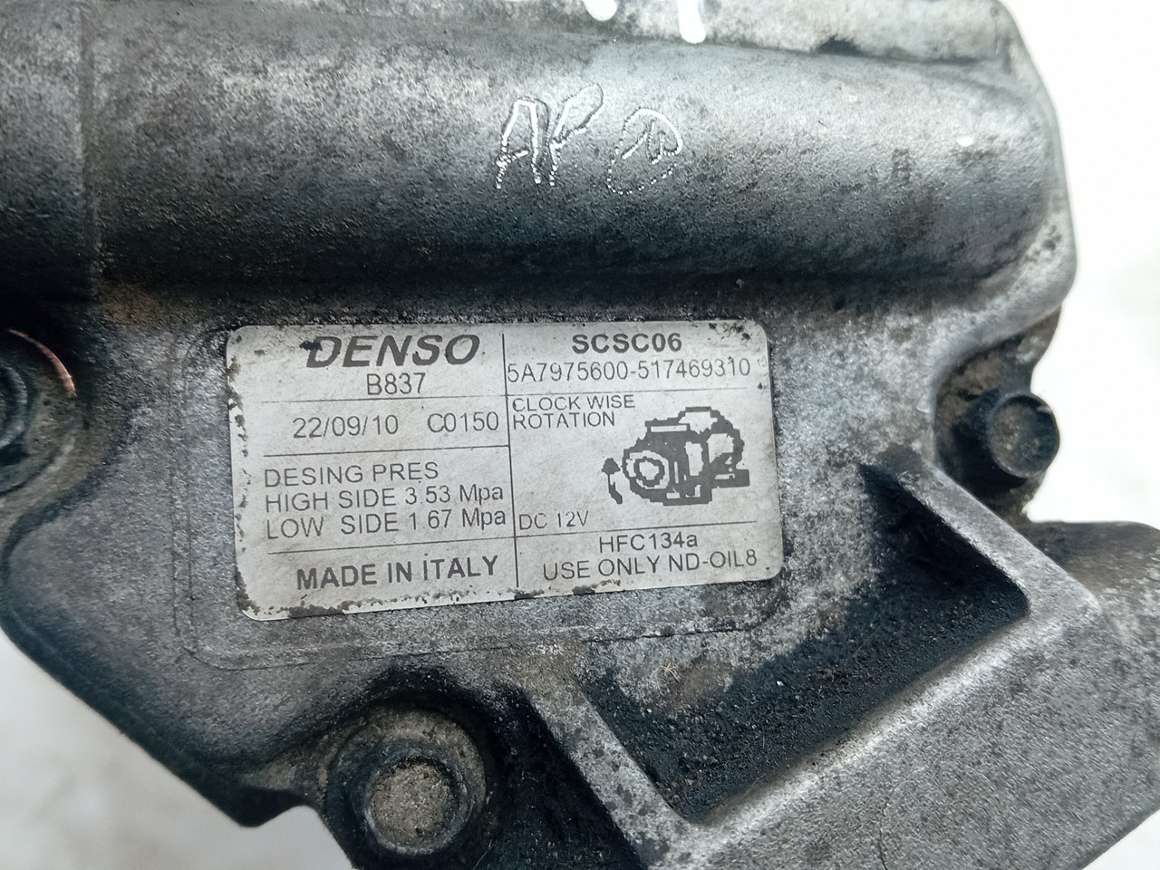 Compresor A/A FIAT 500 C (312_) Imagem-4