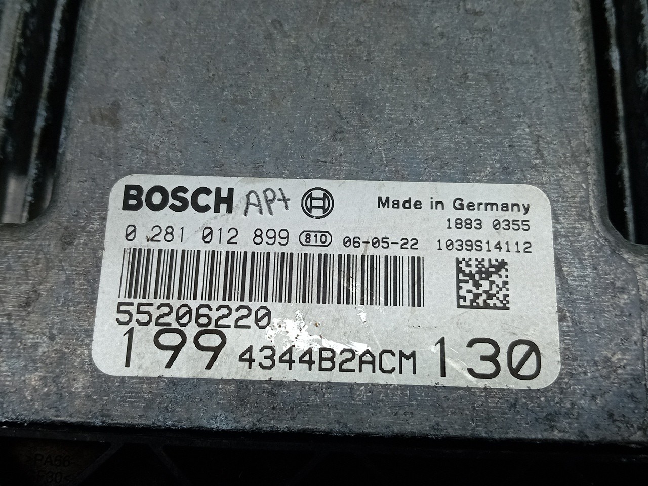 Centralita motor / ECU FIAT Grande Punto (199_) Imagem-2