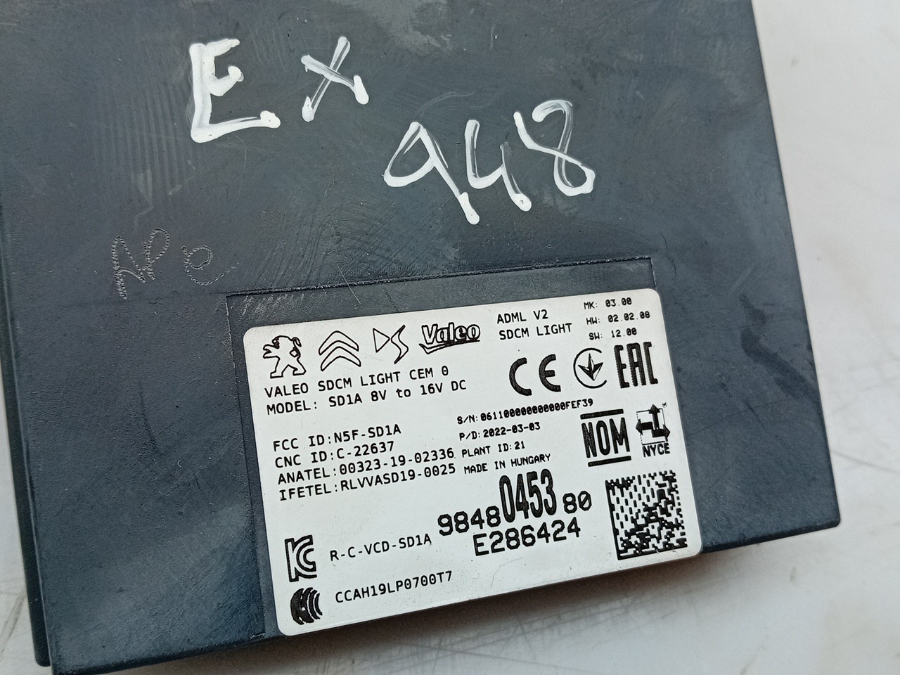 Light Switch Unit Module CITROËN C4 III Imagem-3