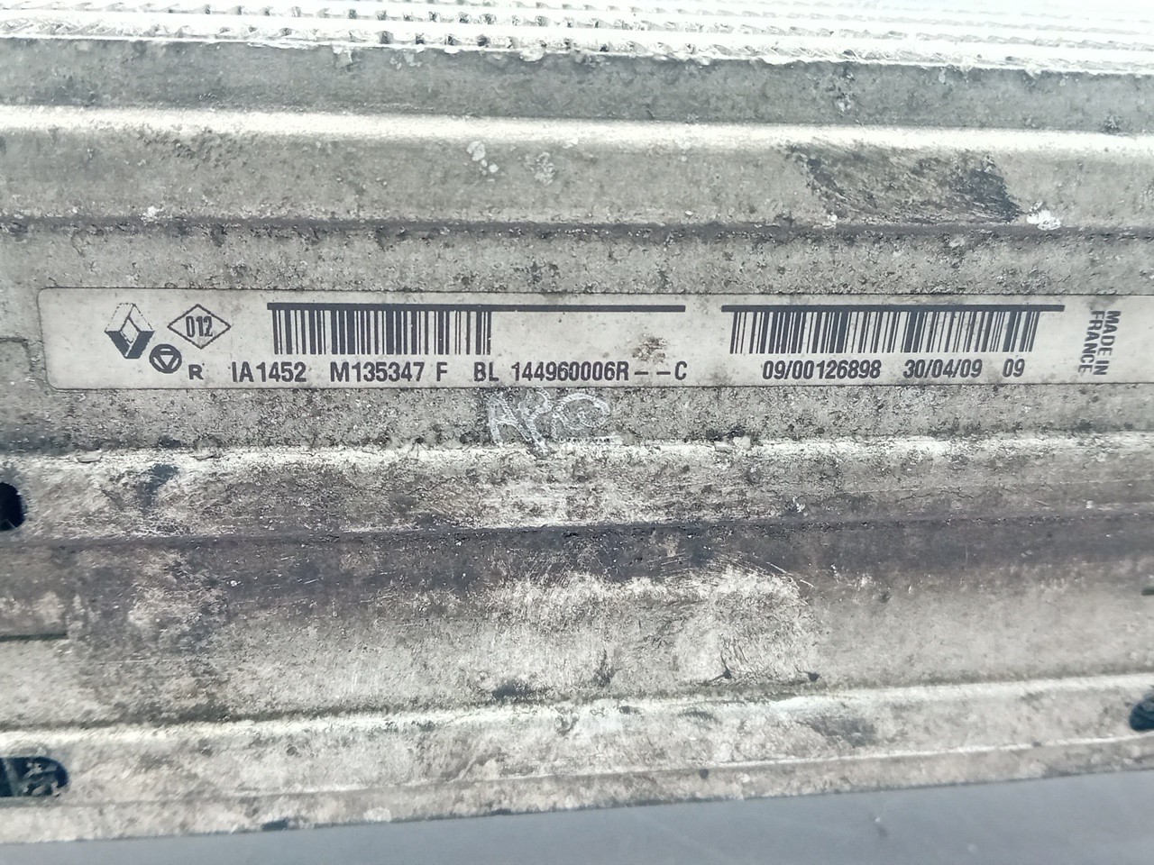 Radiateur d'intercooler RENAULT Megane III (BZ0_) Imagem-3