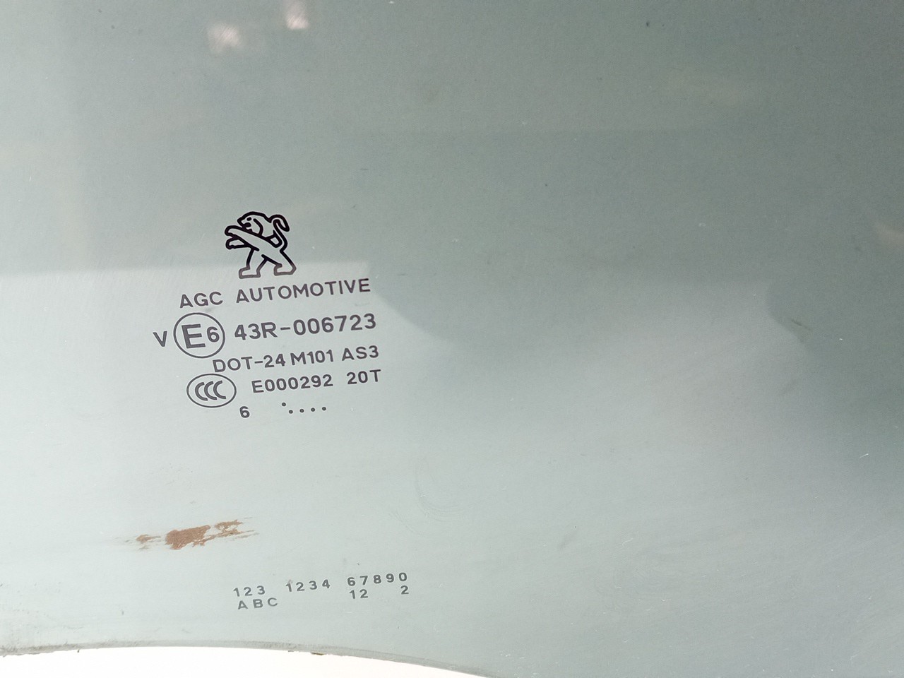 Vitre porte arrière gauche PEUGEOT 2008 I (CU_) Imagem-1
