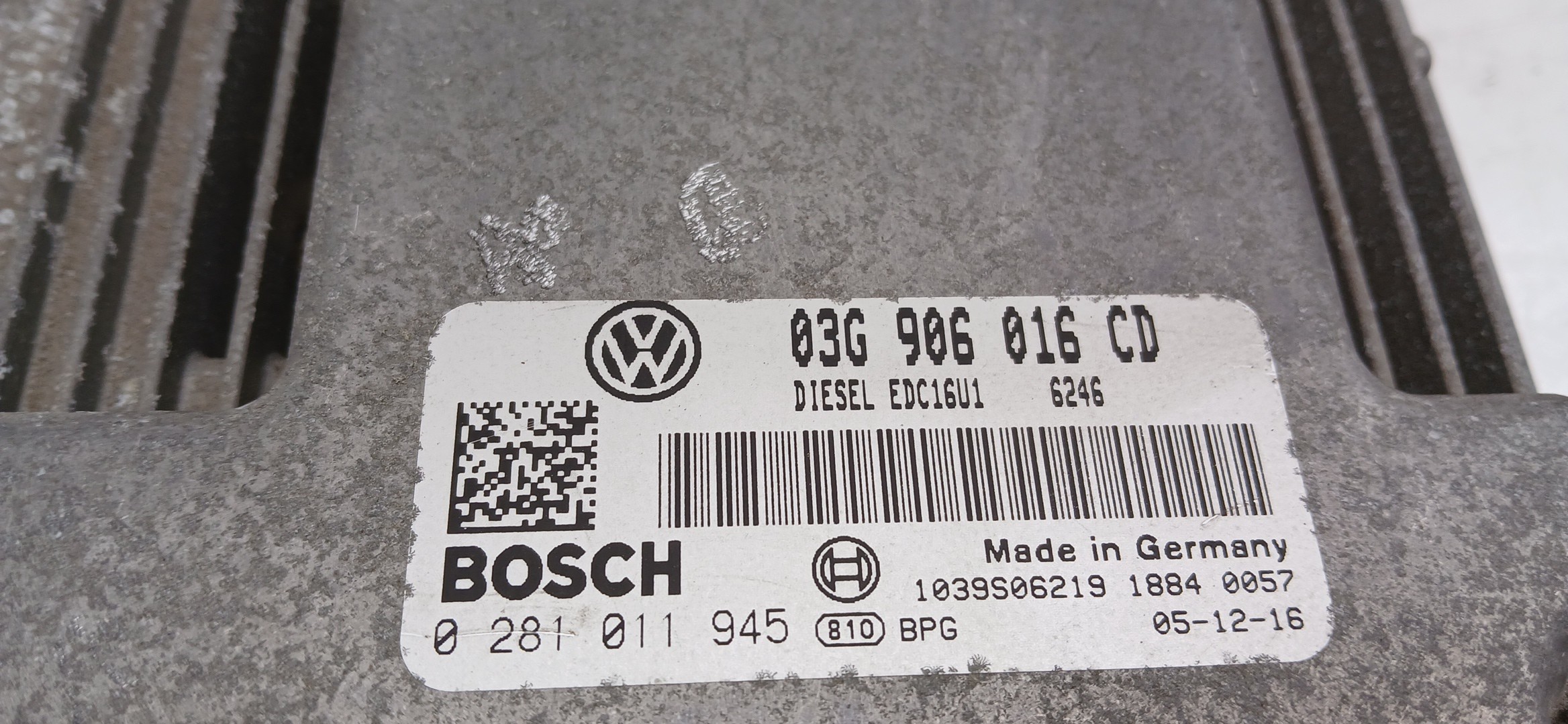 Centralina motor / ECU VOLKSWAGEN Touran (1T) Imagem-3