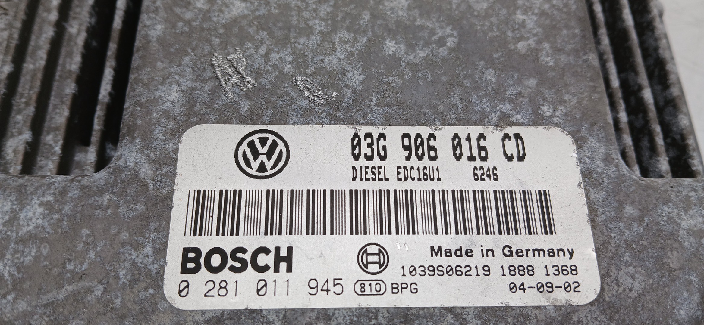 Centralina motor / ECU VOLKSWAGEN Touran (1T) Imagem-3