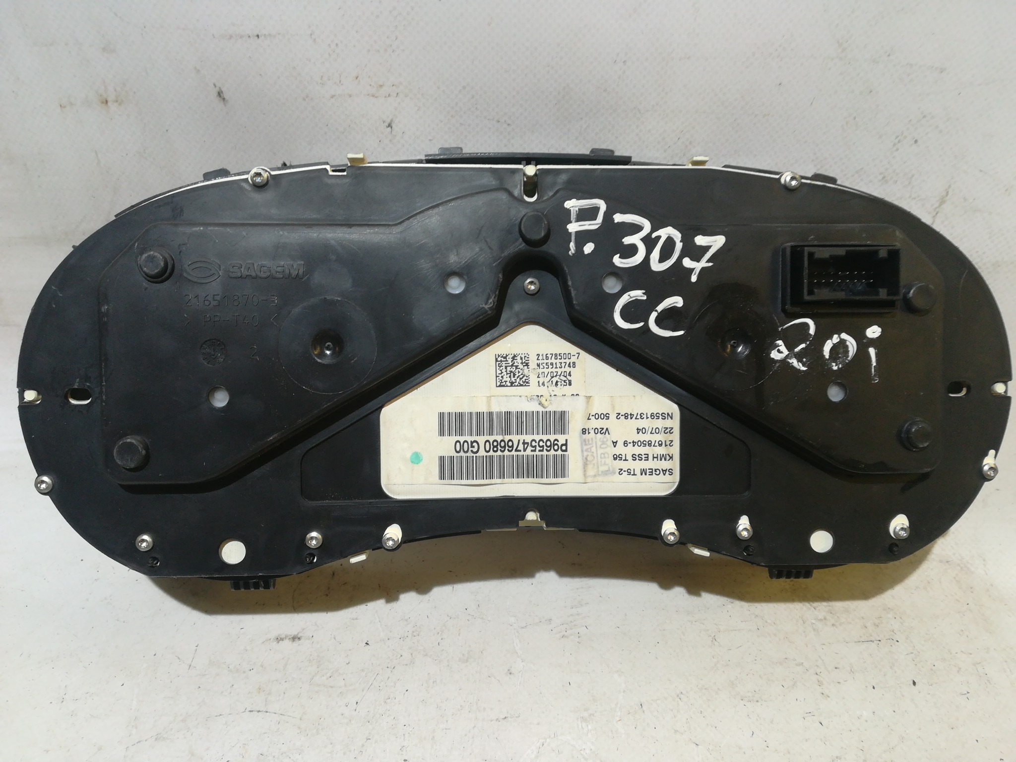 Quadrante / painel de instrumentos PEUGEOT 307 CC (3B) Imagem-1