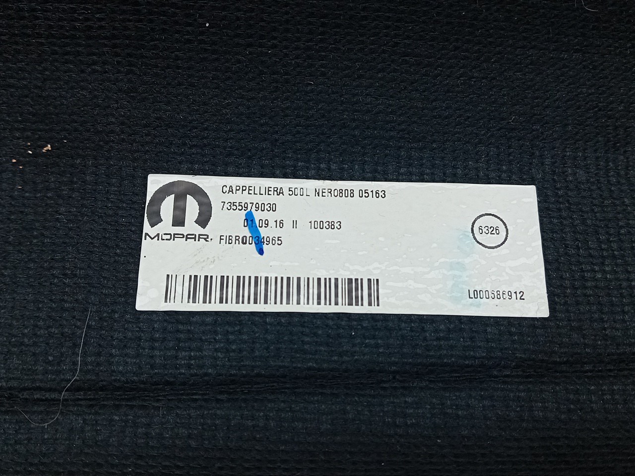 Rear Parcel shelf / trunk cover FIAT 500L (351_, 352_) Imagem-4
