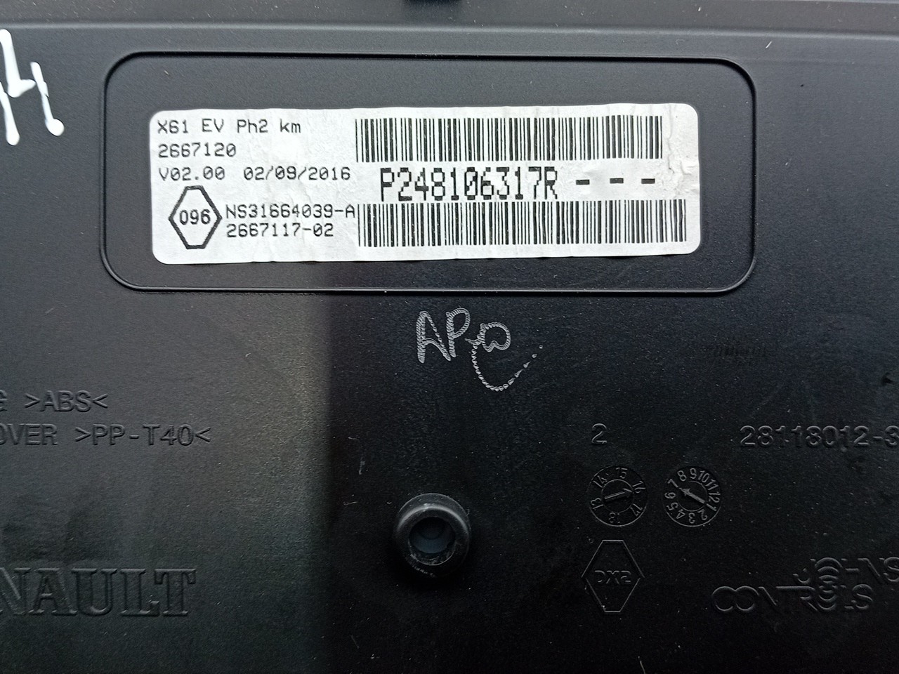 Instrument cluster RENAULT Kangoo Express (FW0/1_) Imagem-4