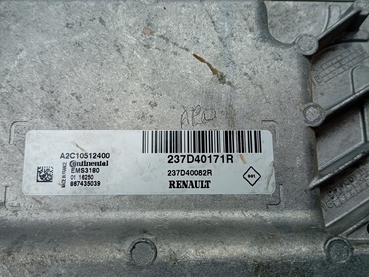 Engine control unit / ECU RENAULT Kangoo Express (FW0/1_) Imagem-3