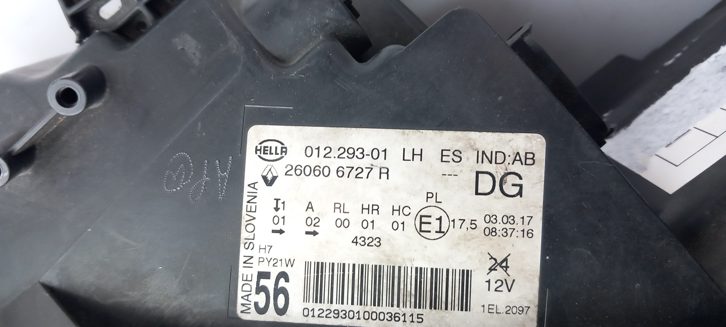 Left Headlight RENAULT Grand Scénic IV (R9_) Imagem-6