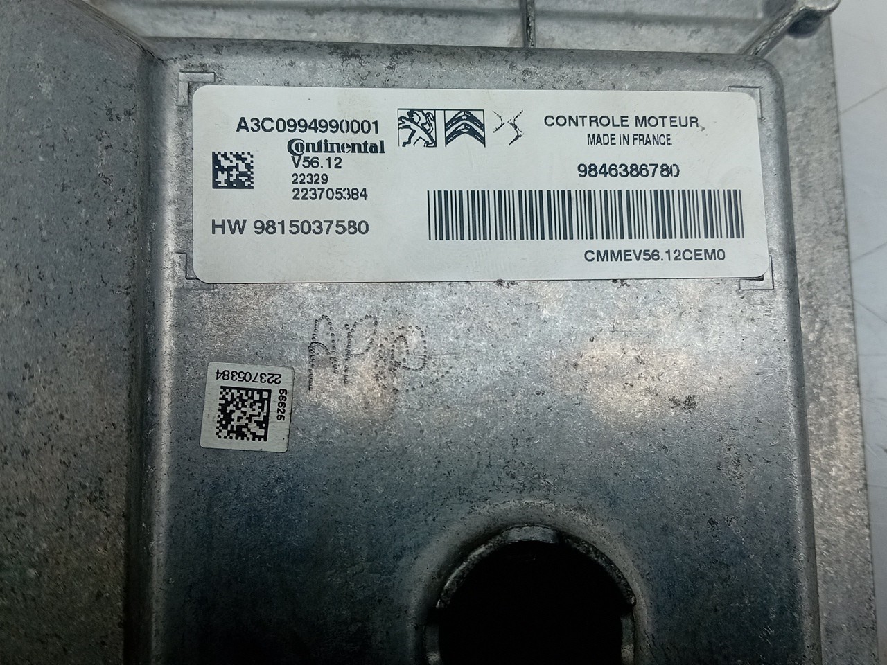 Engine control unit / ECU CITROËN C3 III (SX) Imagem-3