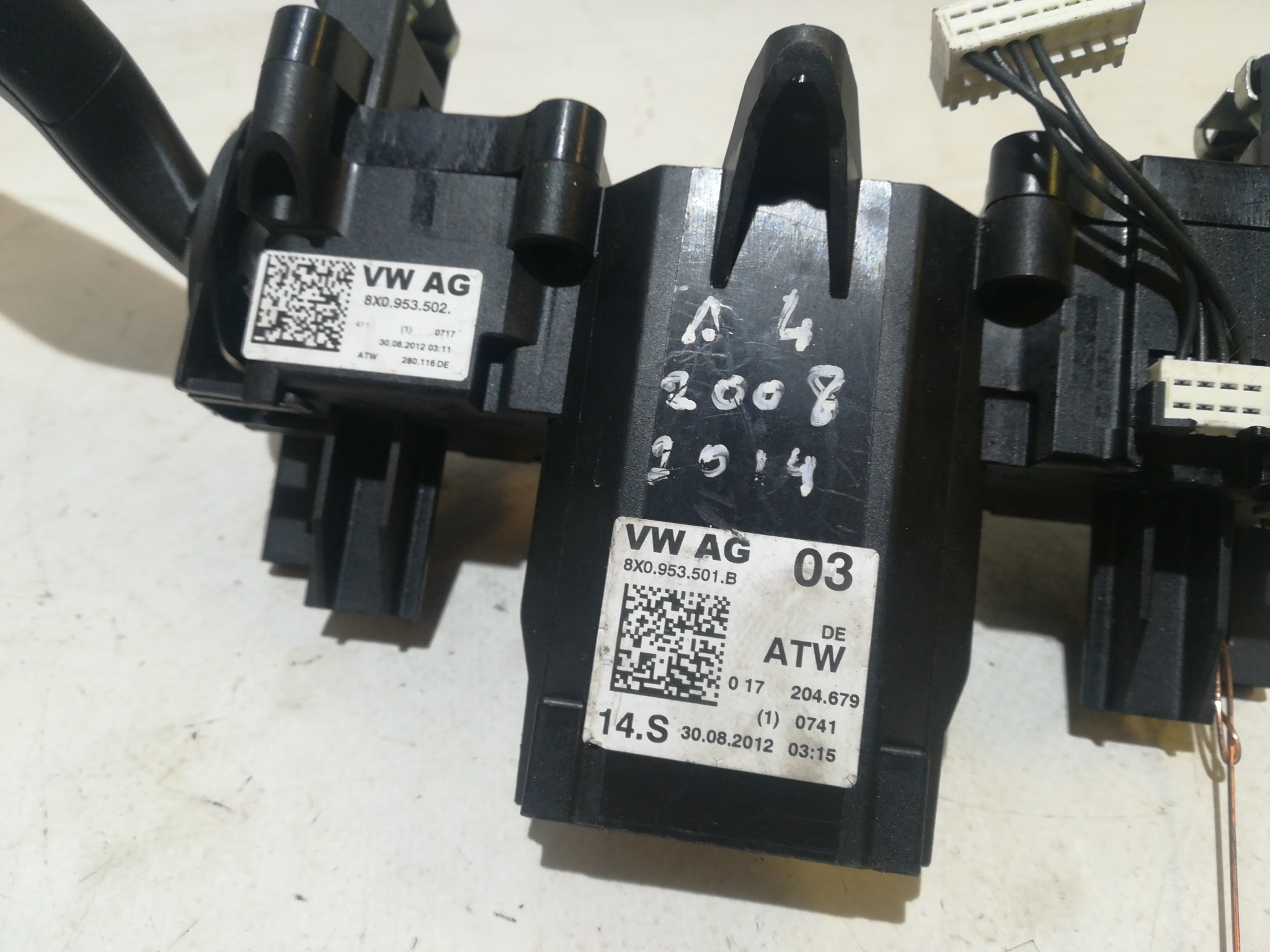 Light and wiper lever set AUDI A4 (8K2, B8) Imagem-1