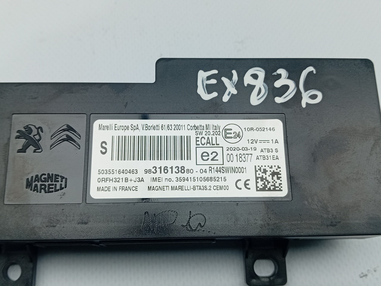 Module Bluetooth CITROËN C3 Aircross II (2R_, 2C_) Imagem-3
