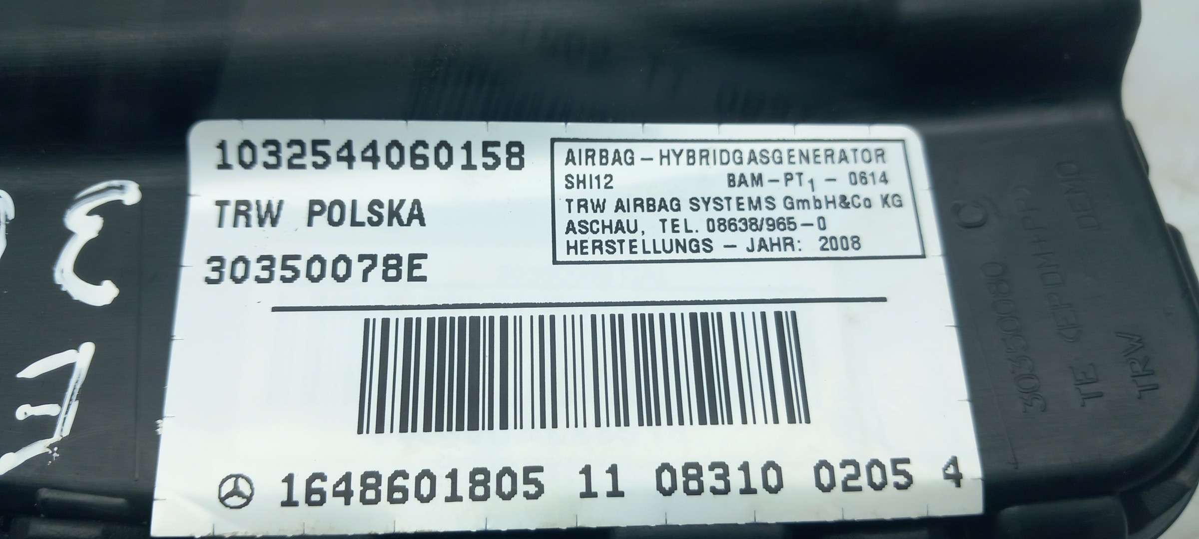 Airbag Derecho MERCEDES-BENZ Classe S (W221) Imagem-3