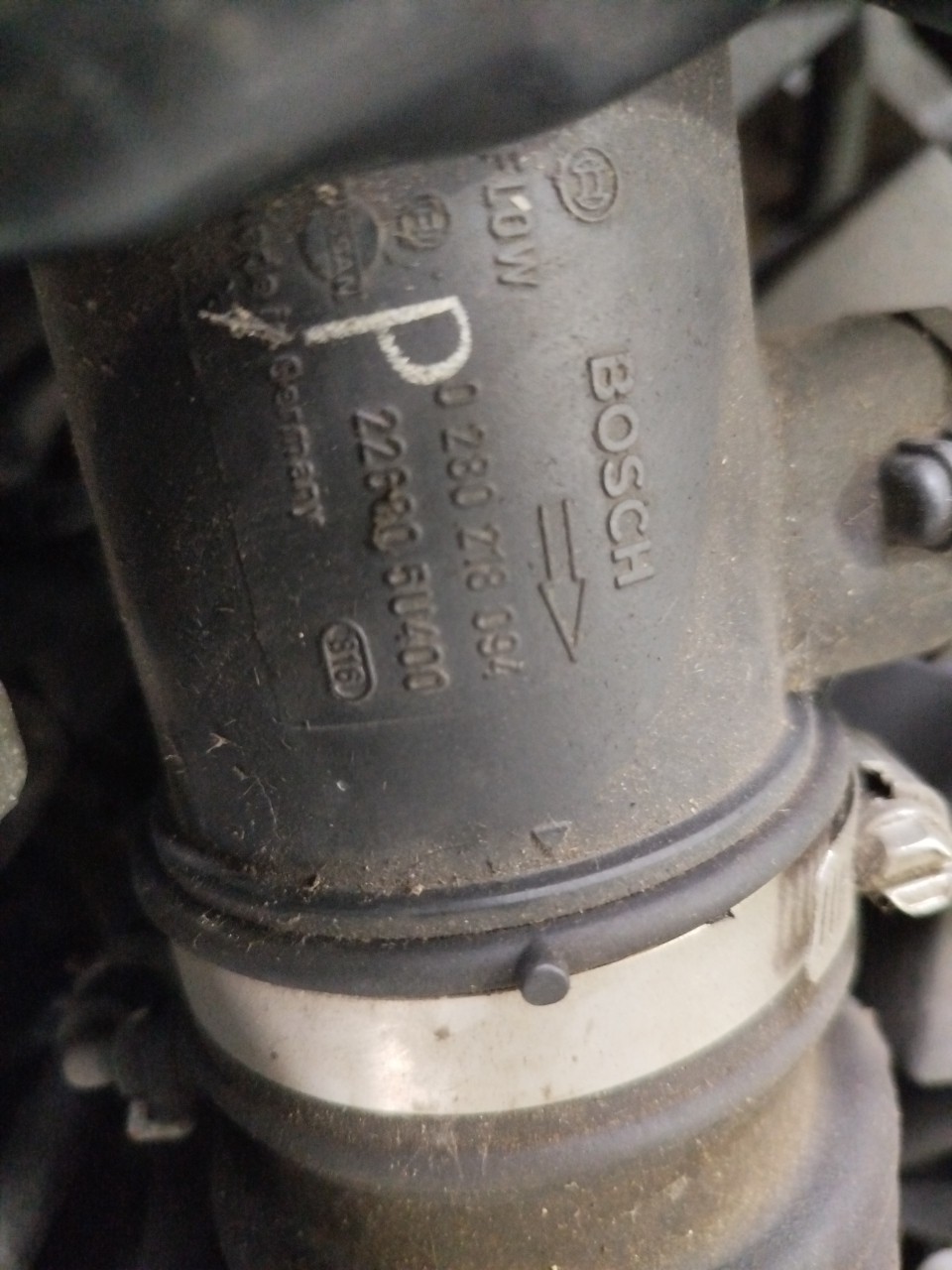 Mass Air Flow Sensor (MAF) NISSAN Almera II Sedan (N16) Imagem-1