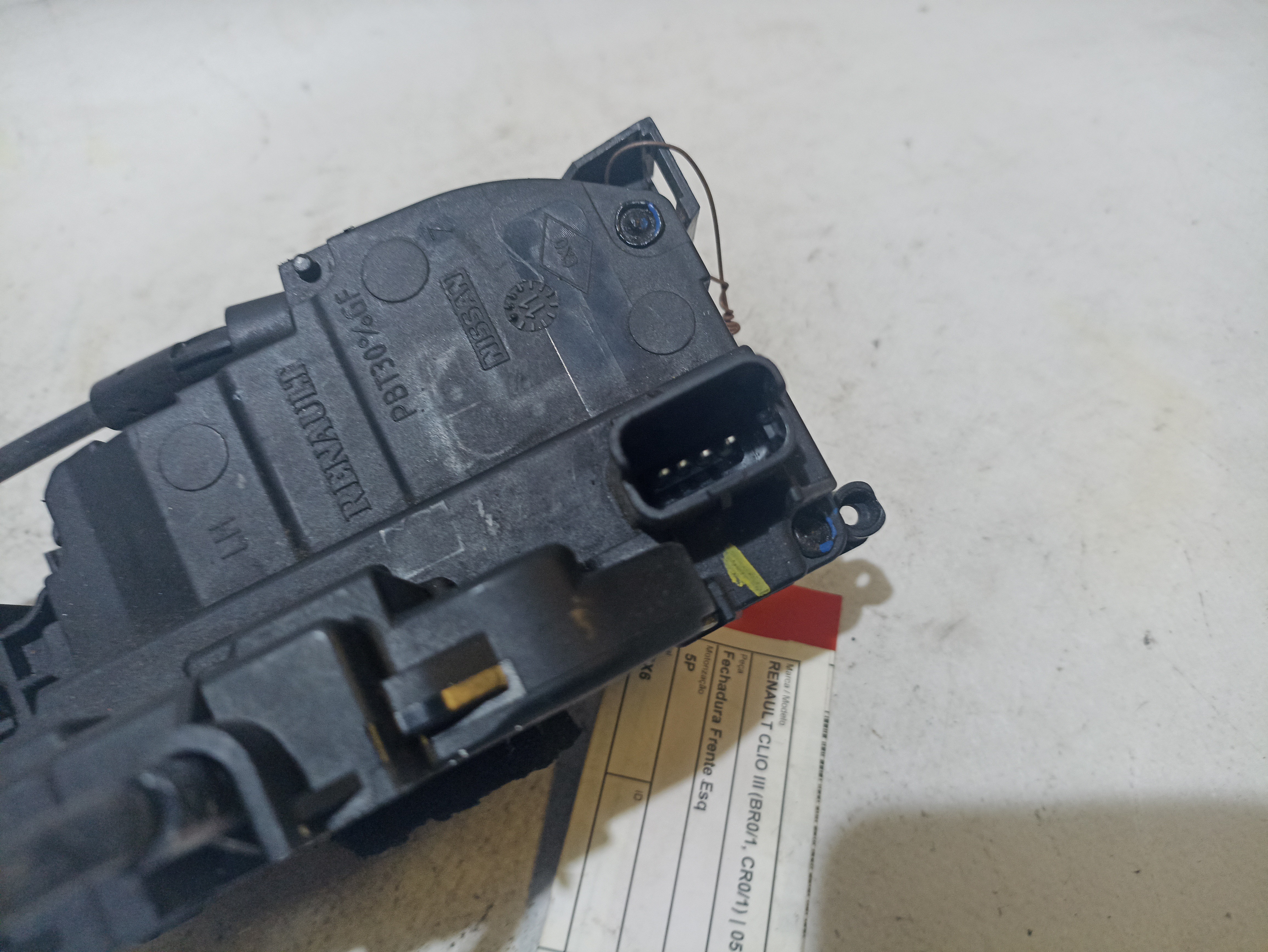 Front Left Door Lock RENAULT Clio III (BR0/1, CR0/1) Imagem-2