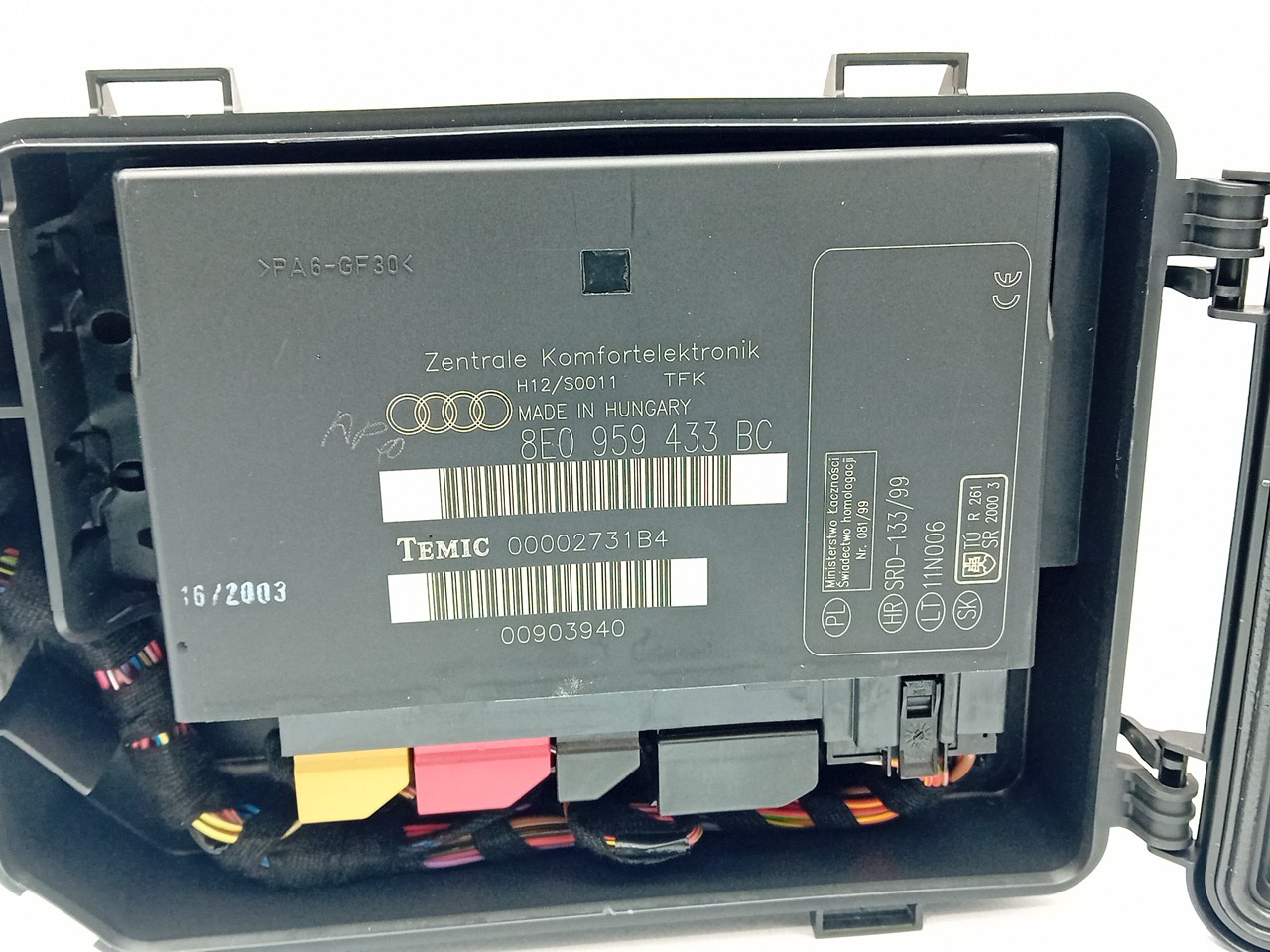 Modulo / Centralina comfort AUDI A4 (8E2, B6) Imagem-1