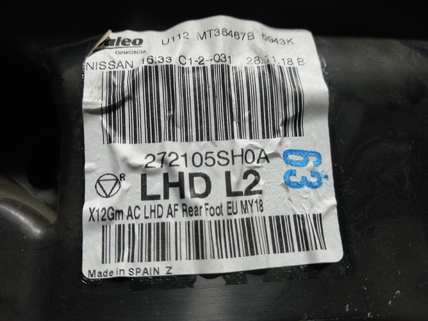 Caixa Chaufagem sofagem NISSAN Leaf EV (ZE1) Imagem-4