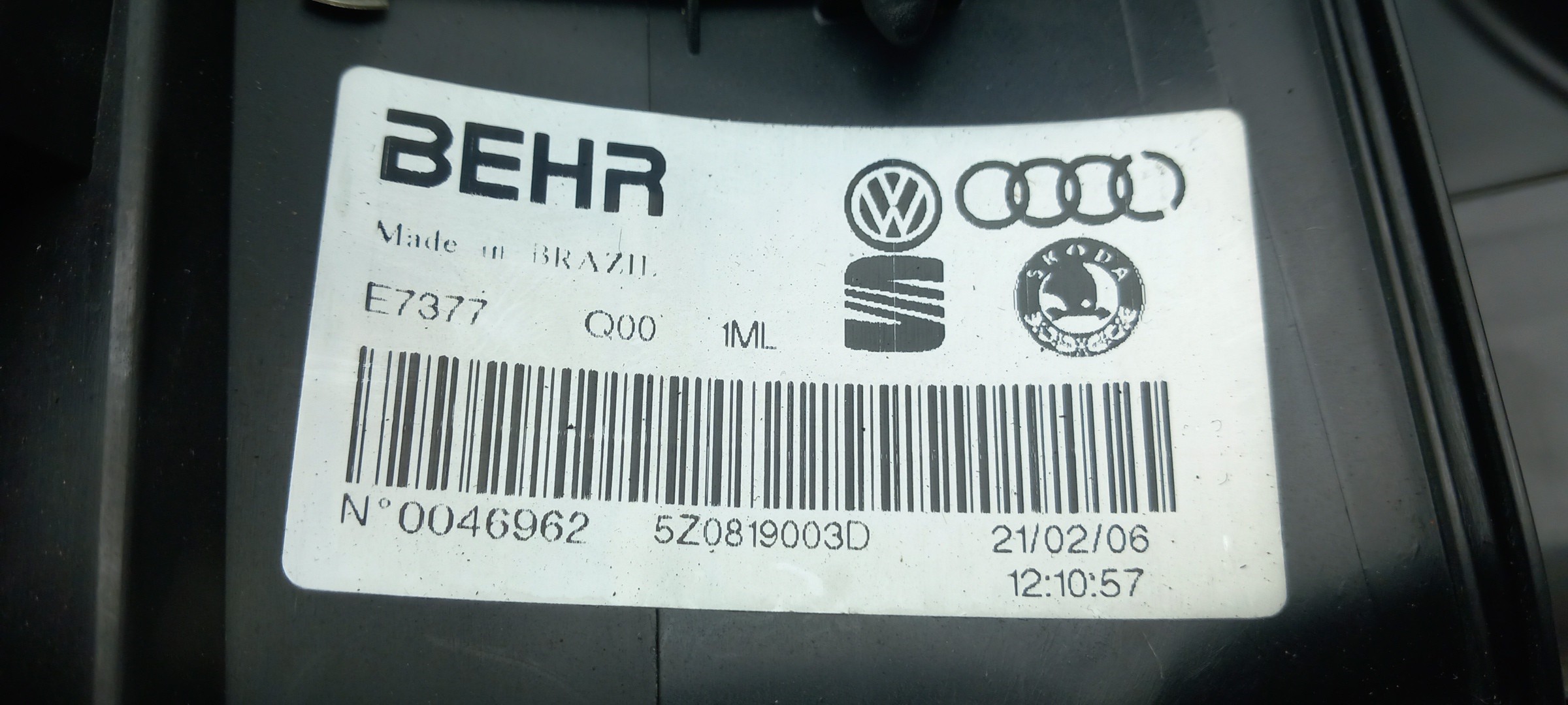 Caixa Chaufagem sofagem VOLKSWAGEN Fox (5Z1, 5Z3, 5Z4) Imagem-3