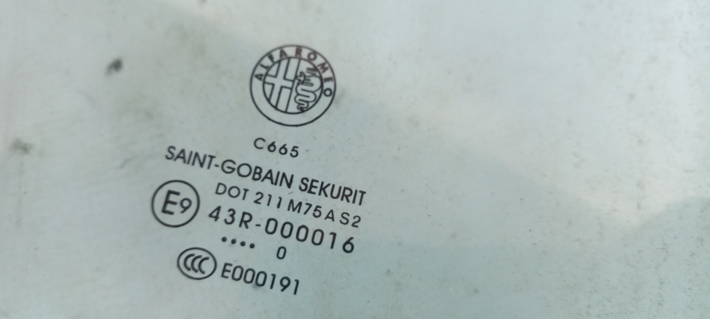 Vidrio puerta Trasero Derecho ALFA ROMEO Giulietta (940_) Imagem-1