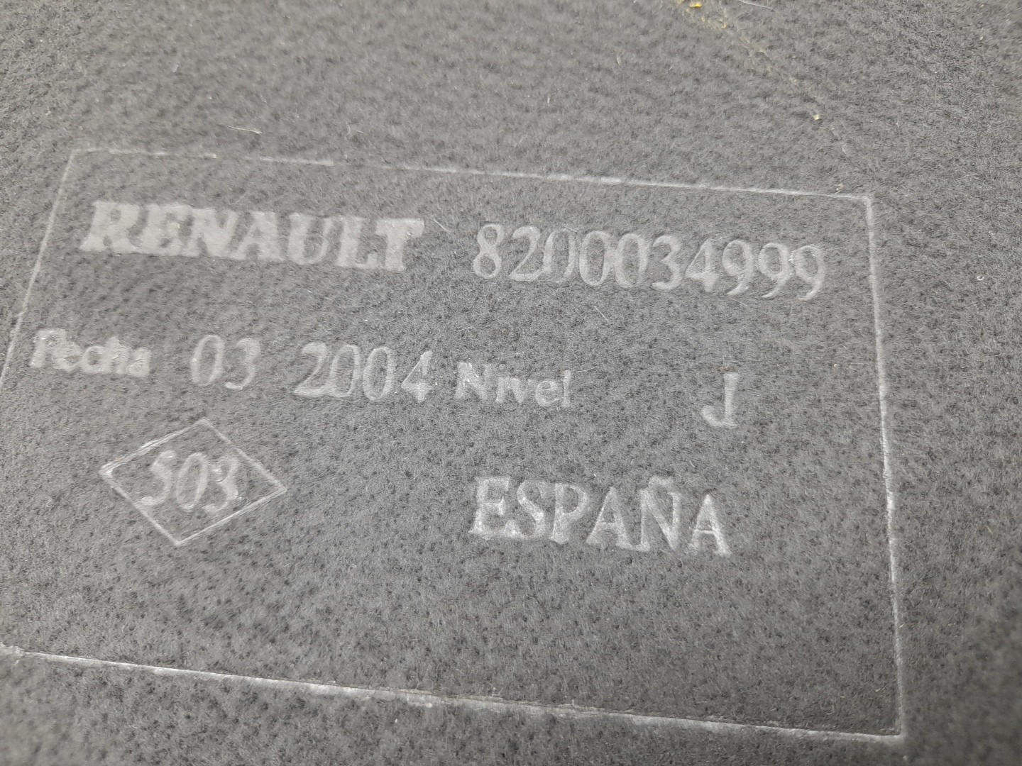 Rear Parcel shelf / trunk cover RENAULT Megane II (BM0/1_, CM0/1_) Imagem-2