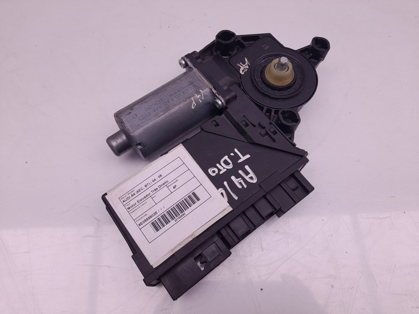 Right Rear  Door Window Regulator Motor AUDI A4 (8EC, B7) Imagem-1