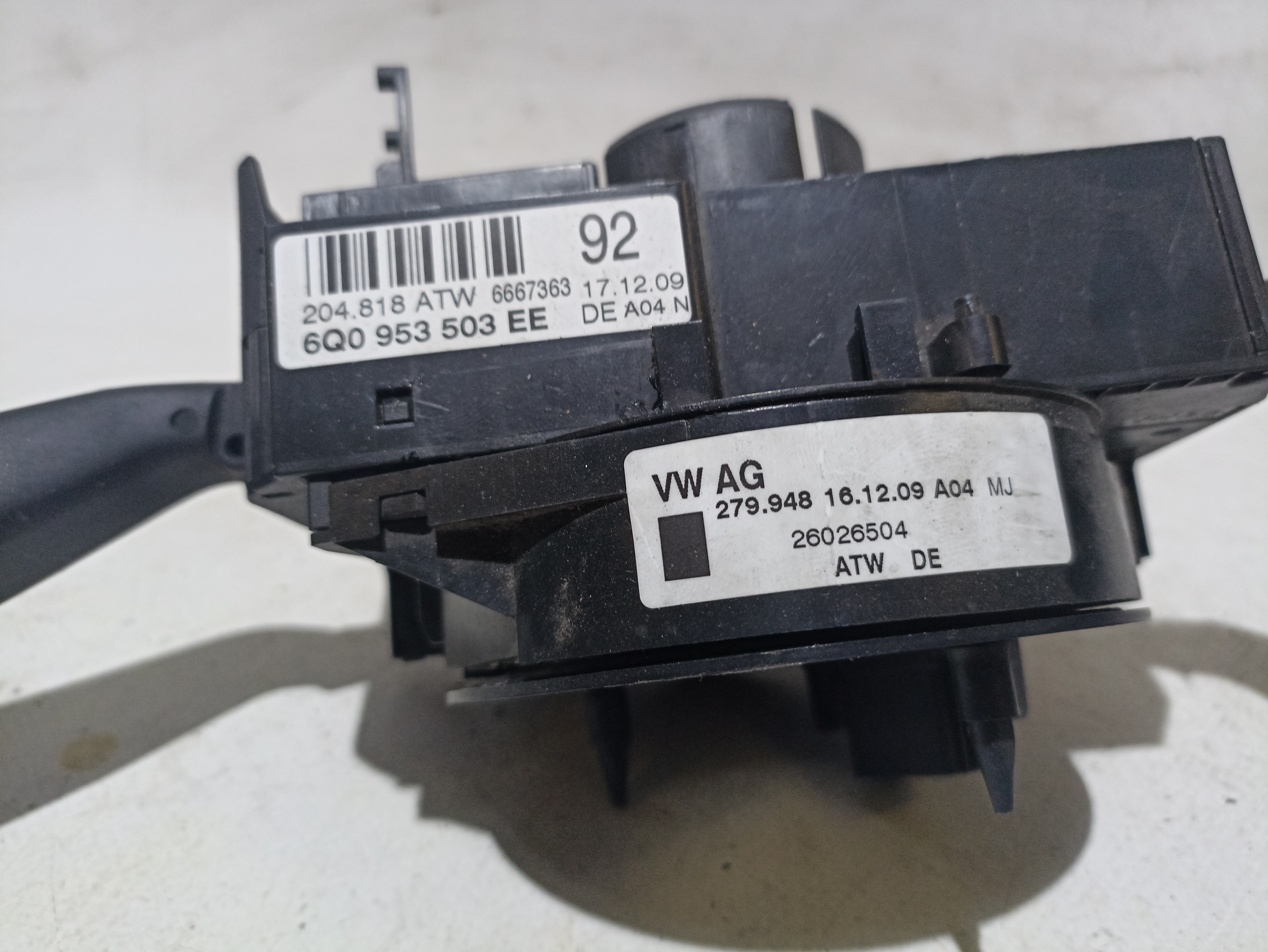 Mando de luces y limpia parabrisas VOLKSWAGEN Polo (6R, 6C) Imagem-2