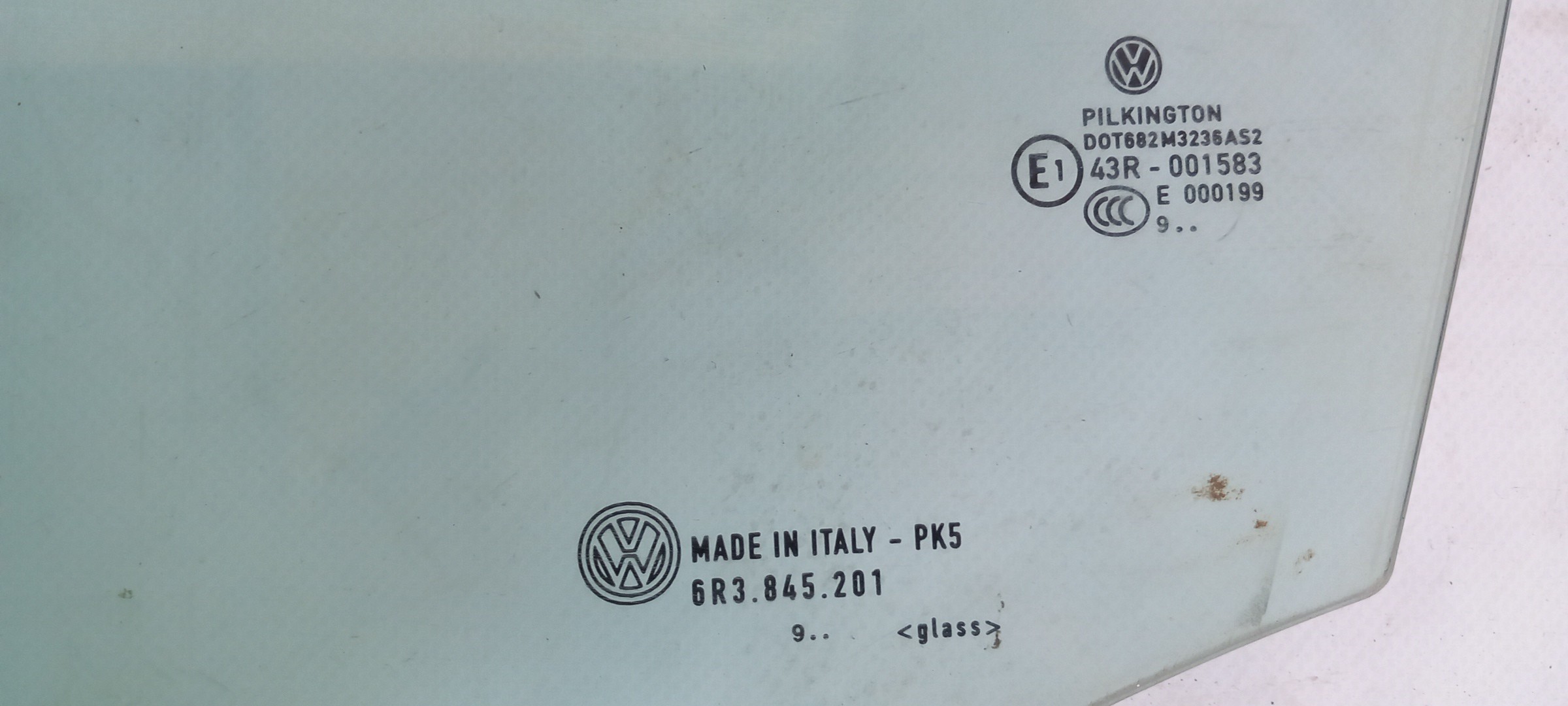 Left front door glass VOLKSWAGEN Polo (6R, 6C) Imagem-1