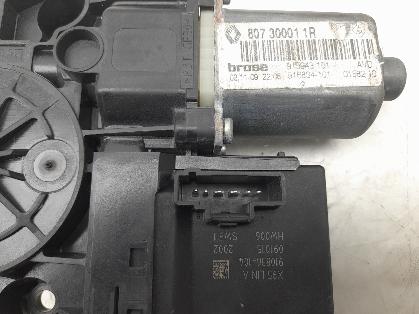 Front Right Door Window Regulator Motor RENAULT Scénic III (JZ0/1_) Imagem-2